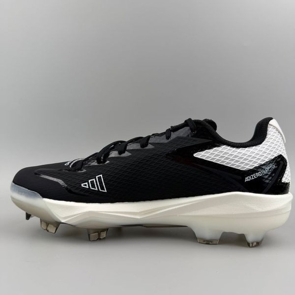 Adidas Adizero Electric TPU Mens Size 10 Black White Baseball Cleats IH3466 NEW - Picture 2 of 6